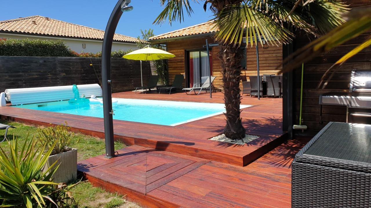 VILLA avec piscine chauffée Moliets-et-Maa Exterior foto