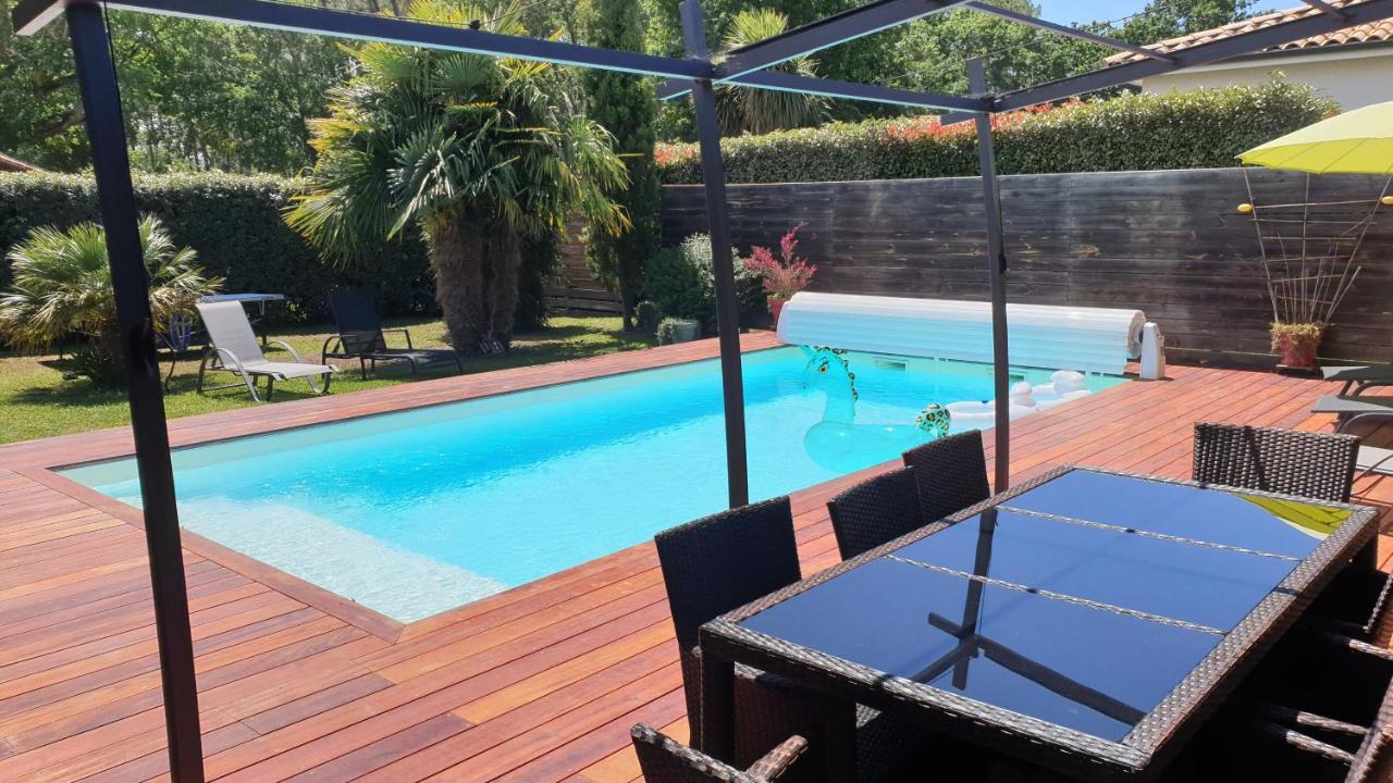 VILLA avec piscine chauffée Moliets-et-Maa Exterior foto